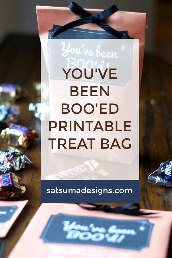 You've Been BOO'd Printable Treat Bag