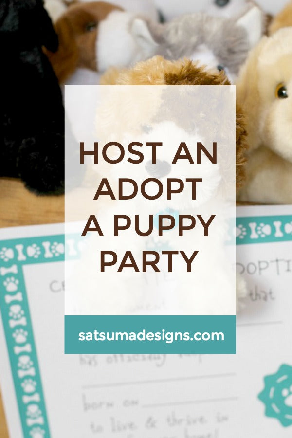 Host An Adopt A Puppy Party