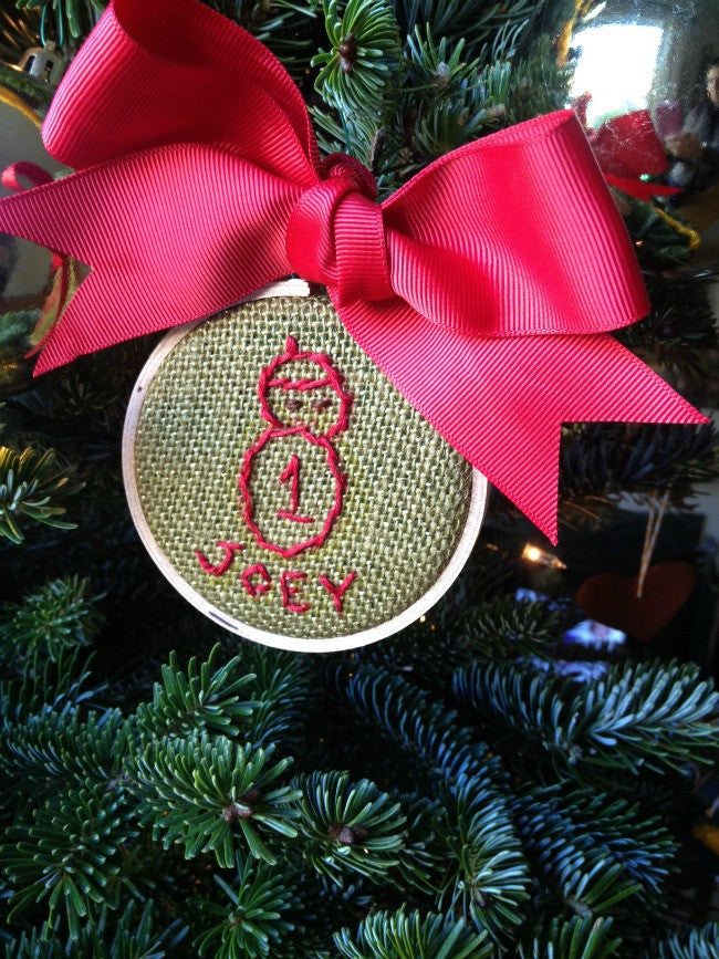 DIY Personalized Baby's First Christmas Ornament