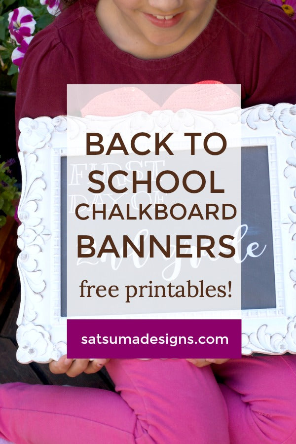 Back to School Chalkboard Banner Printables | Free Printable