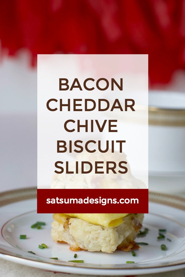 Bacon Cheddar Chive Biscuit Sliders