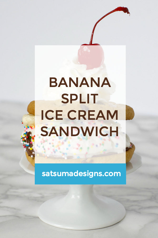 Banana Split Ice Cream Sandwiches