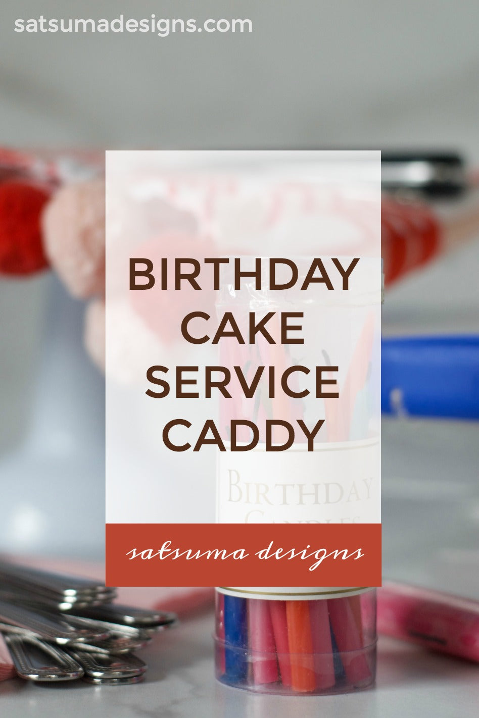 Eco-Chic Party | Birthday Cake Service Caddy