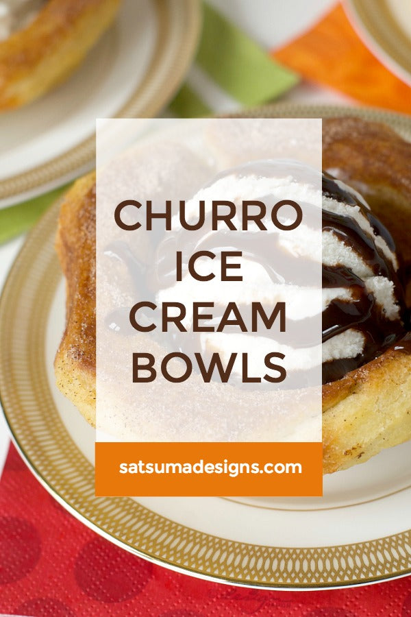 Churro Ice Cream Bowls