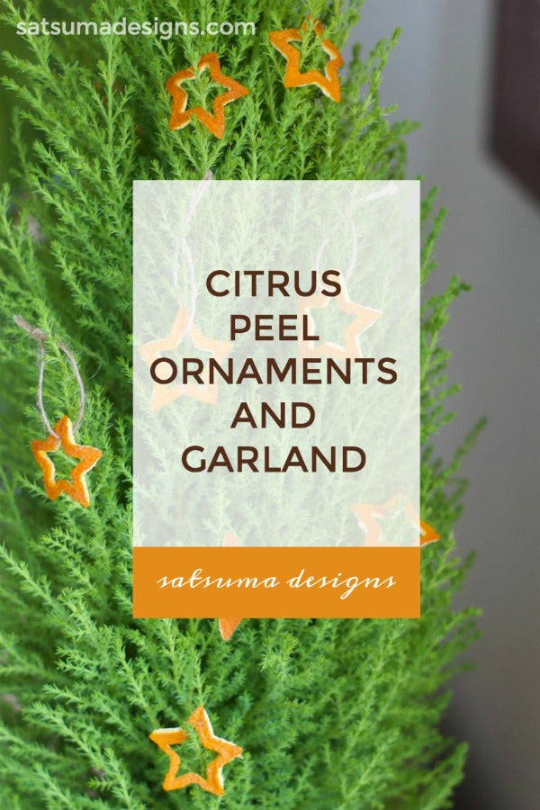 Citrus Peel Ornaments and Garland