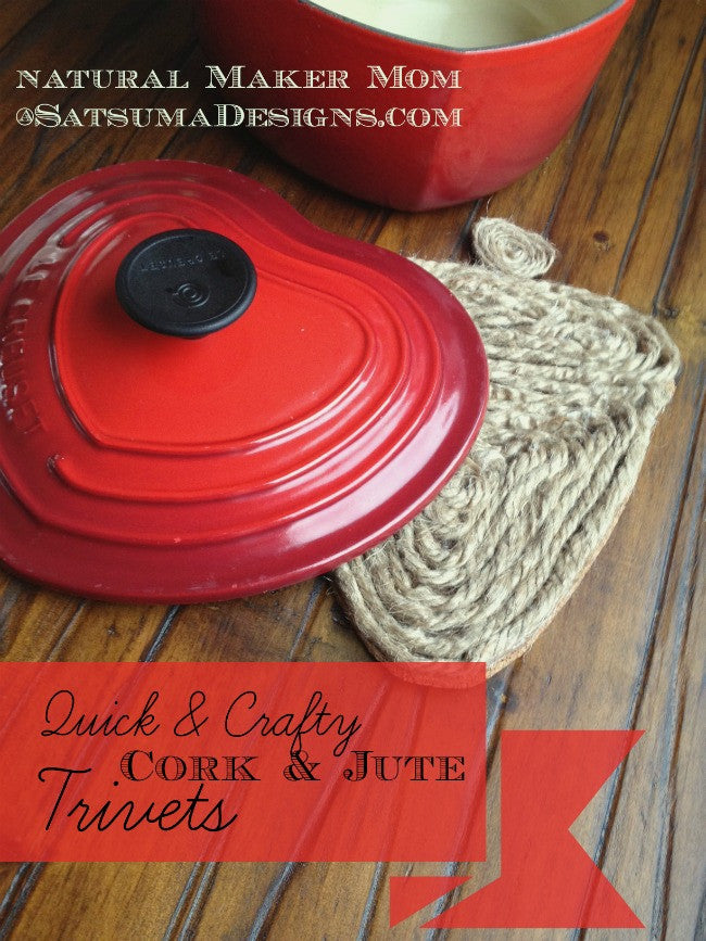 DIY Cork and Jute Trivets