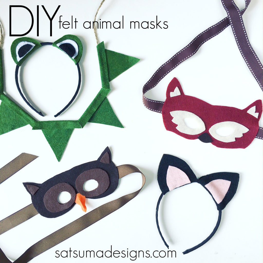 DIY Felt Animal Masks