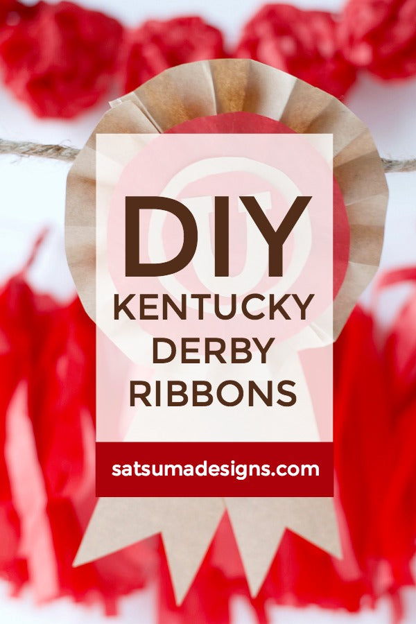 DIY Kentucky Derby Ribbons