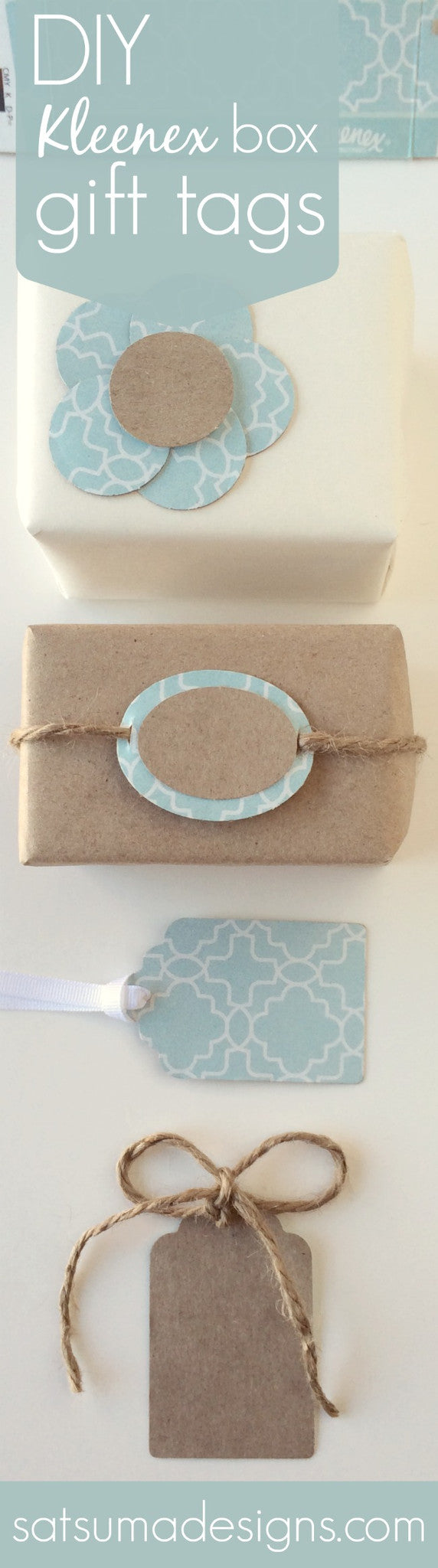DIY Kleenex Box Gift Tags