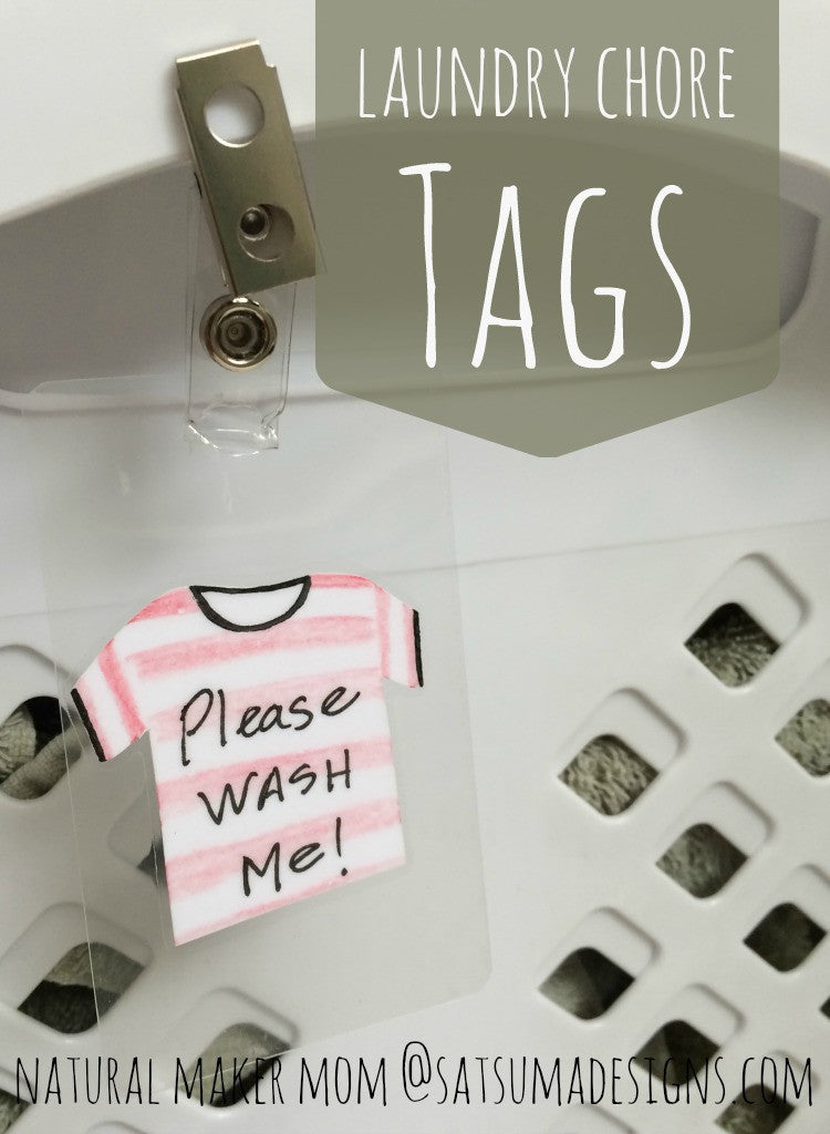DIY Laundry Basket Tags for Wash and Fold