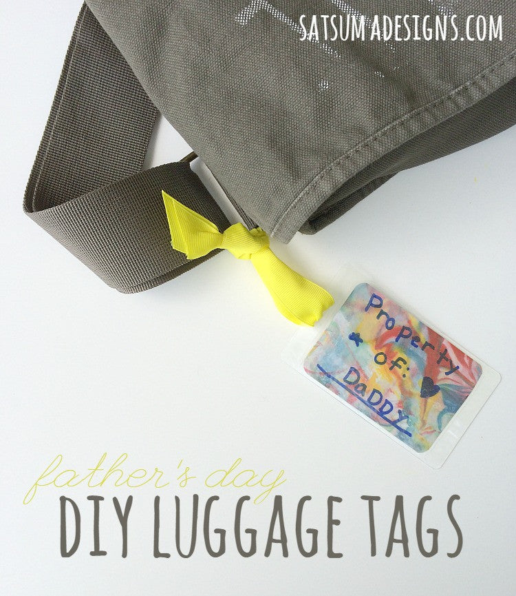 DIY Luggage Tags for Father's Day