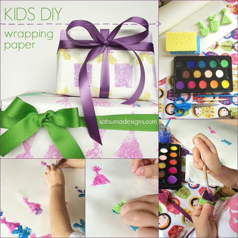 DIY Kids Birthday Wrapping Paper