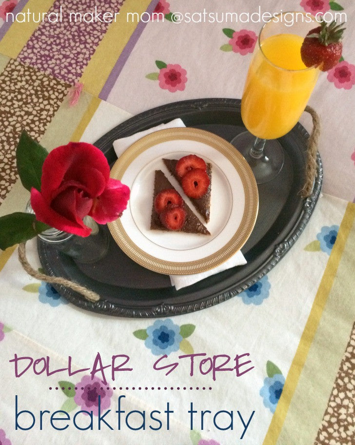 DIY Dollar Store Breakfast Tray