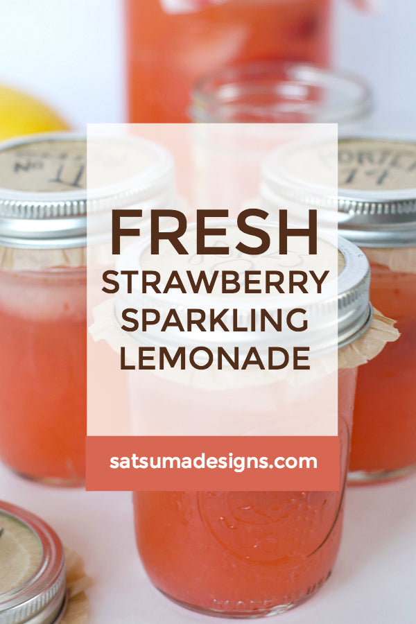 Fresh Strawberry Sparkling Lemonade | Ball Game Bevvies!
