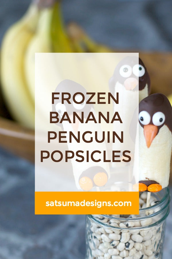 Frozen Banana Penguin Pops