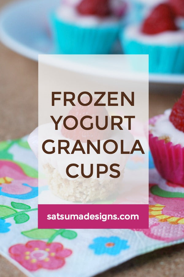 Frozen Yogurt Granola Cups