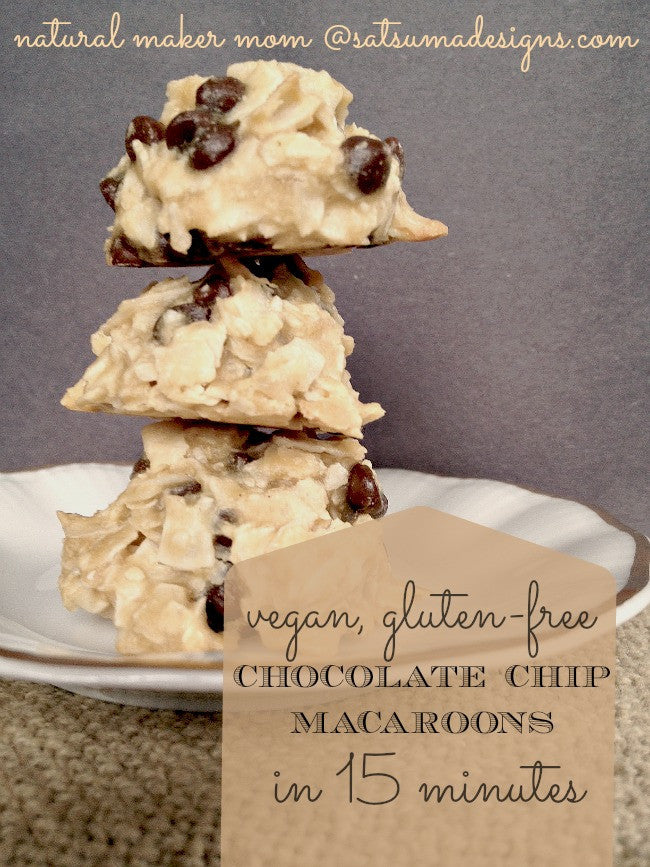 Vegan and Gluten Free Chocolate Chip Macaroons
