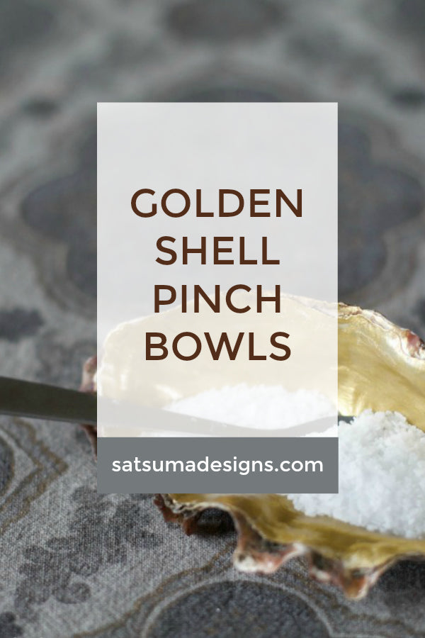 DIY Golden Shell Pinch Bowls