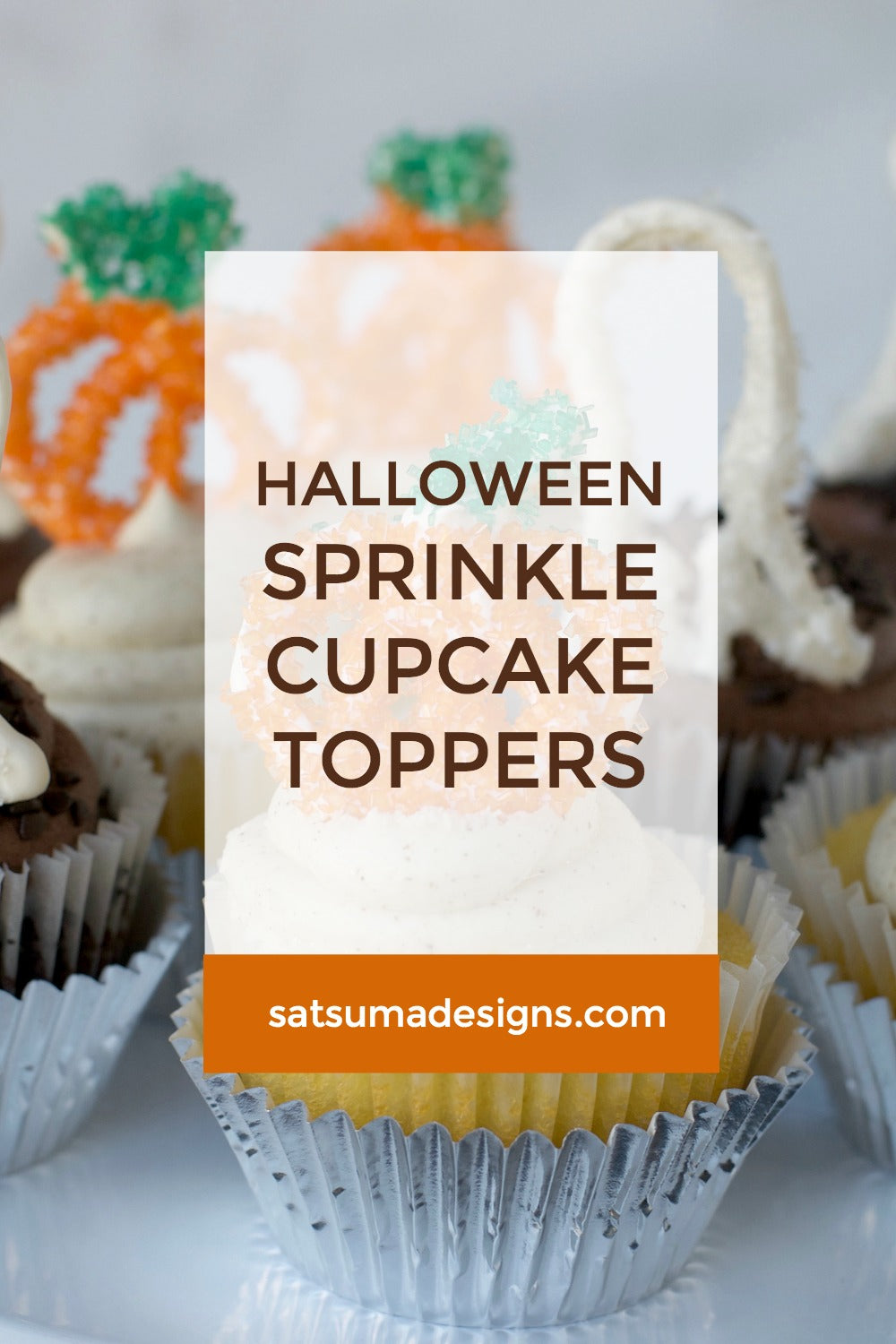 Halloween Sprinkle Cupcake Toppers