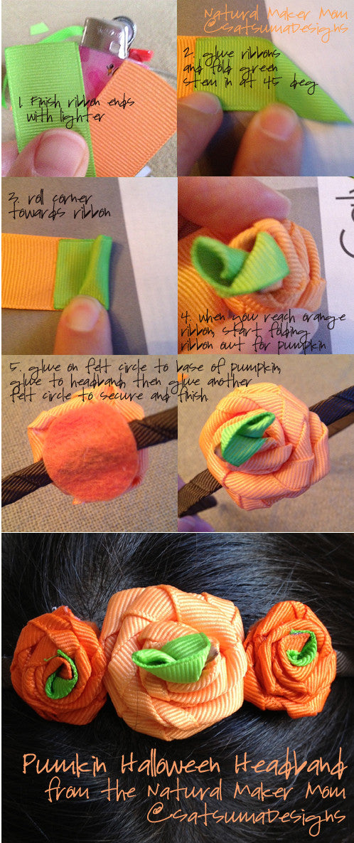 DIY Pumpkin Halloween Headband