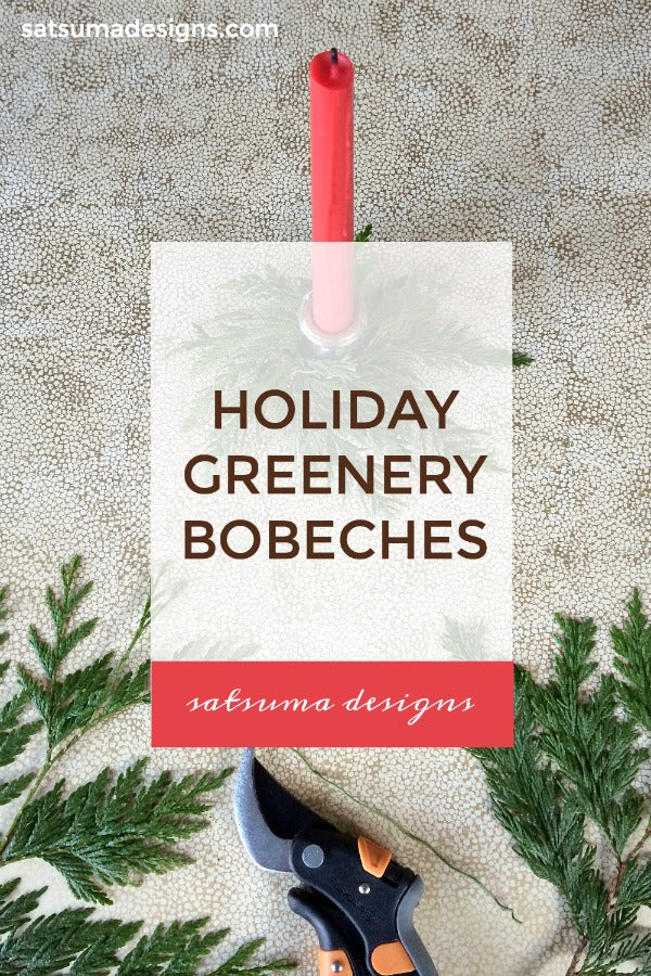 Holiday Greenery Bobeches (candle rings)