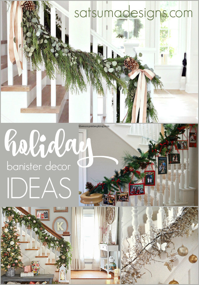 Holiday Banister Decorating Ideas