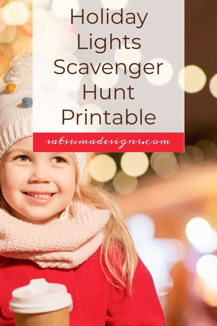Celebrate the Season with a Holiday Lights Scavenger Hunt Printable