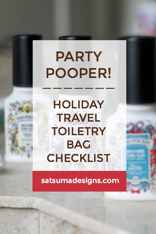 Holiday Travel Toiletry Bag Essentials