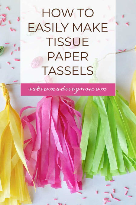 Easy Easter Tissue Paper Tassel Garland