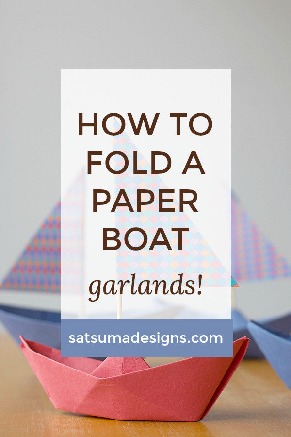 How to Fold a Paper Boat | Paper Boat Garland