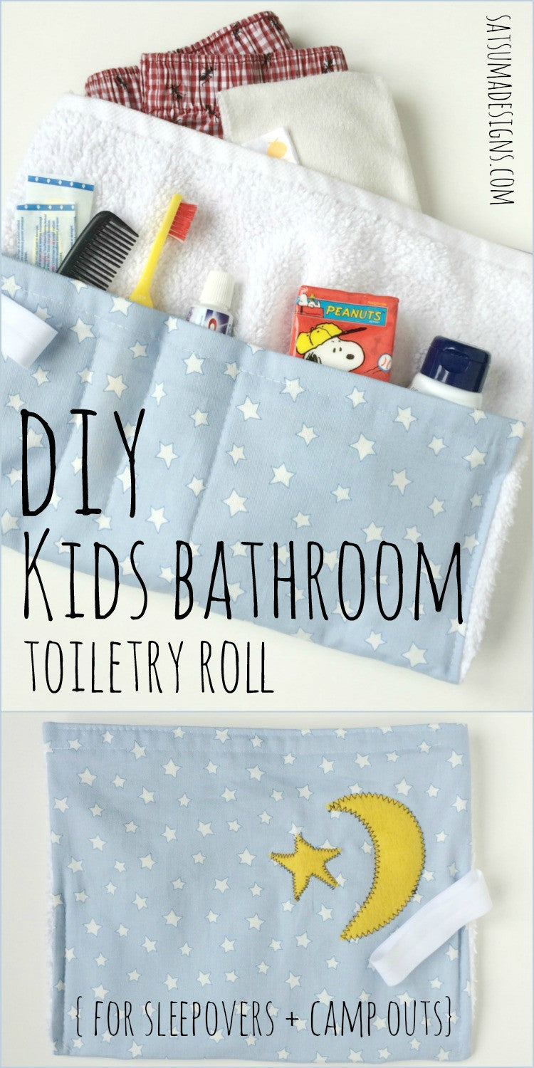 Kids DIY Sleepover and Camp Bathroom Roll
