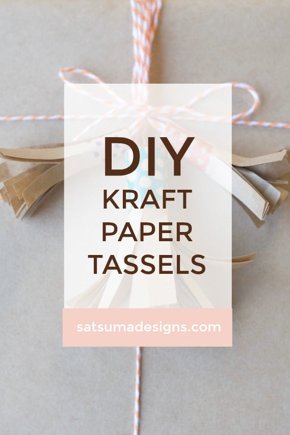 DIY Kraft Paper Tassels