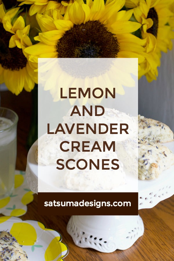 Lemon and Lavender Cream Scones
