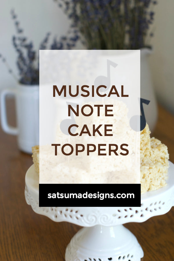 Musical Note Cake Toppers | Free SVG File