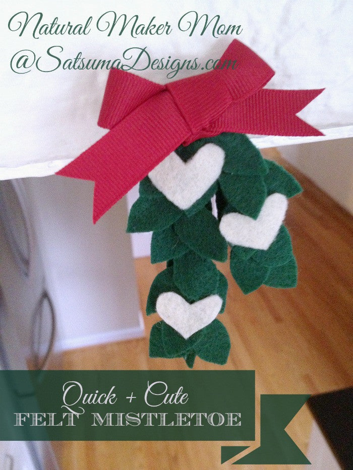 DIY Felt Mistletoe