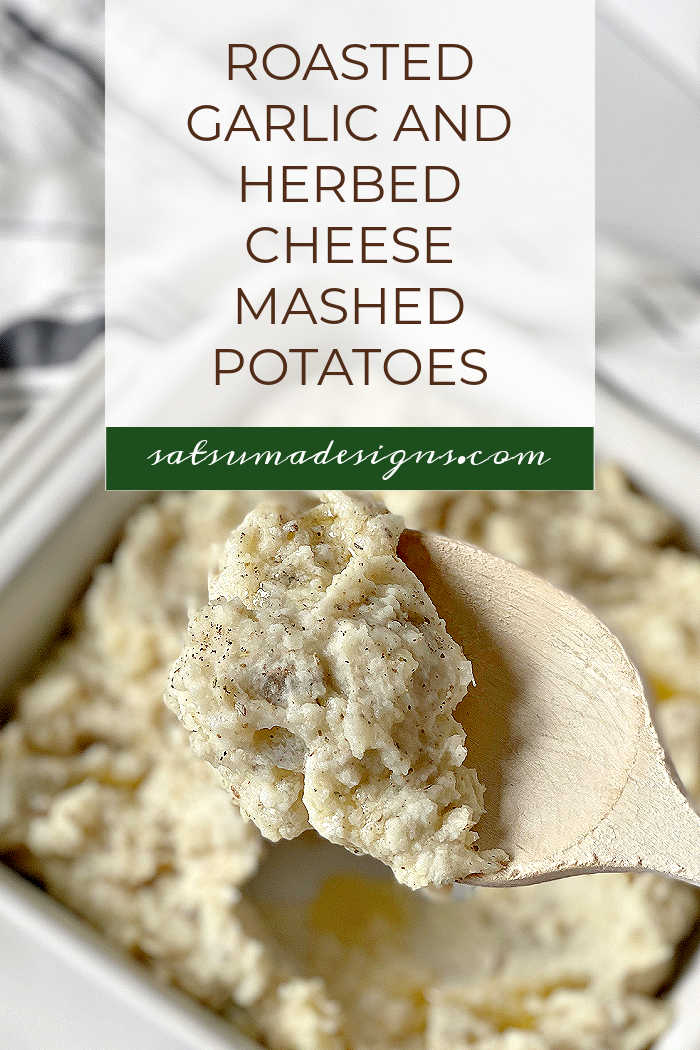 Roasted Garlic and Herbed Cheese Mashed Potatoes Recipe