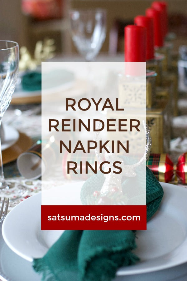 Royal Reindeer Napkin Rings