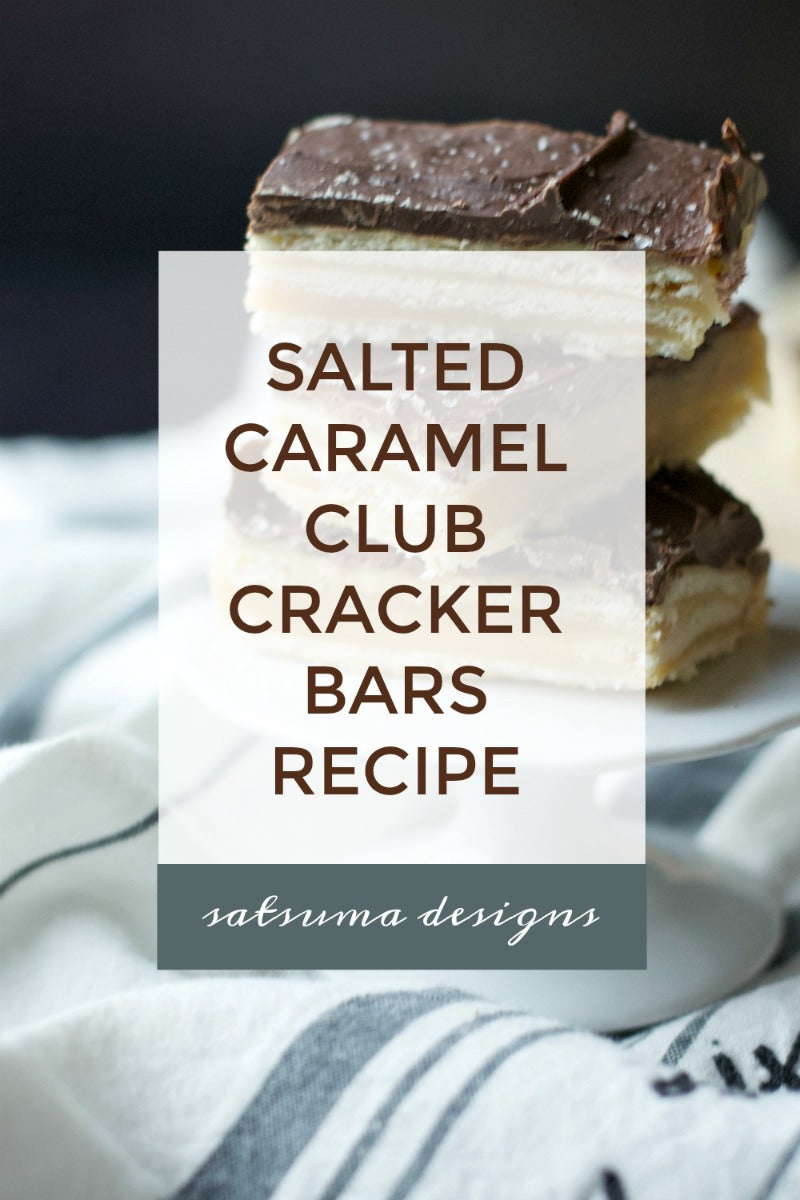 Salted Caramel Club Cracker Bars Recipe