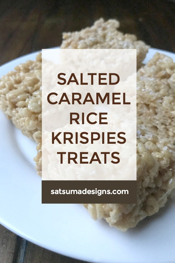 Salted Caramel Rice Krispies Treats