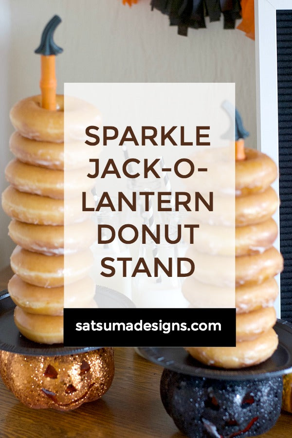 Sparkle Jack-O-Lantern Donut Stand