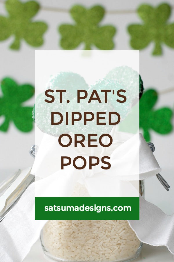 St. Patrick's Day Dipped Oreo Pops