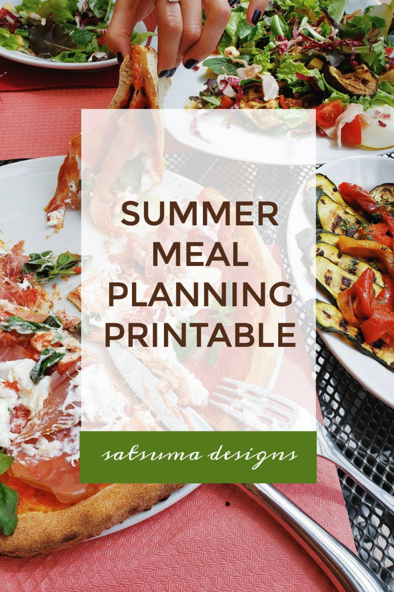 Summer Meal Planning Printable