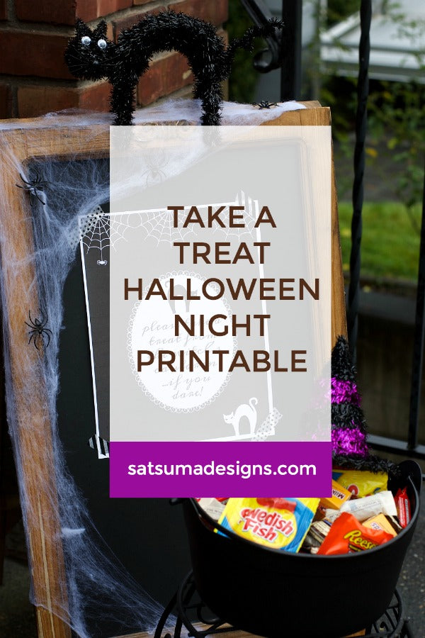 Take a Treat Halloween Night Printable