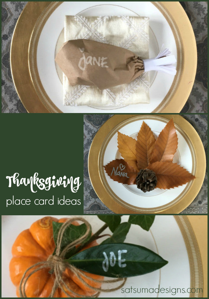 Quick and Easy Thanksgiving Place Card Crafts