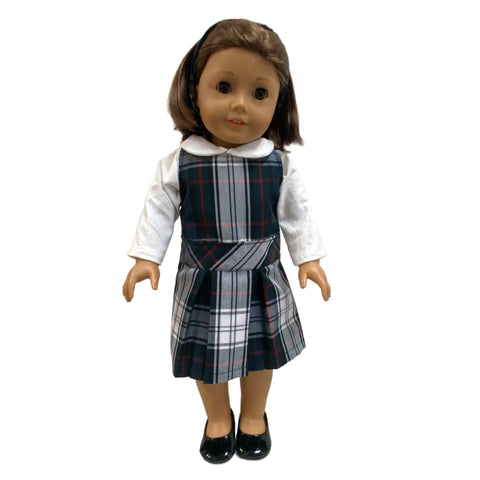 Plaid Jumper Set for 18" Doll