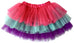hot pink, aqua, and purple tulle skirt for kids